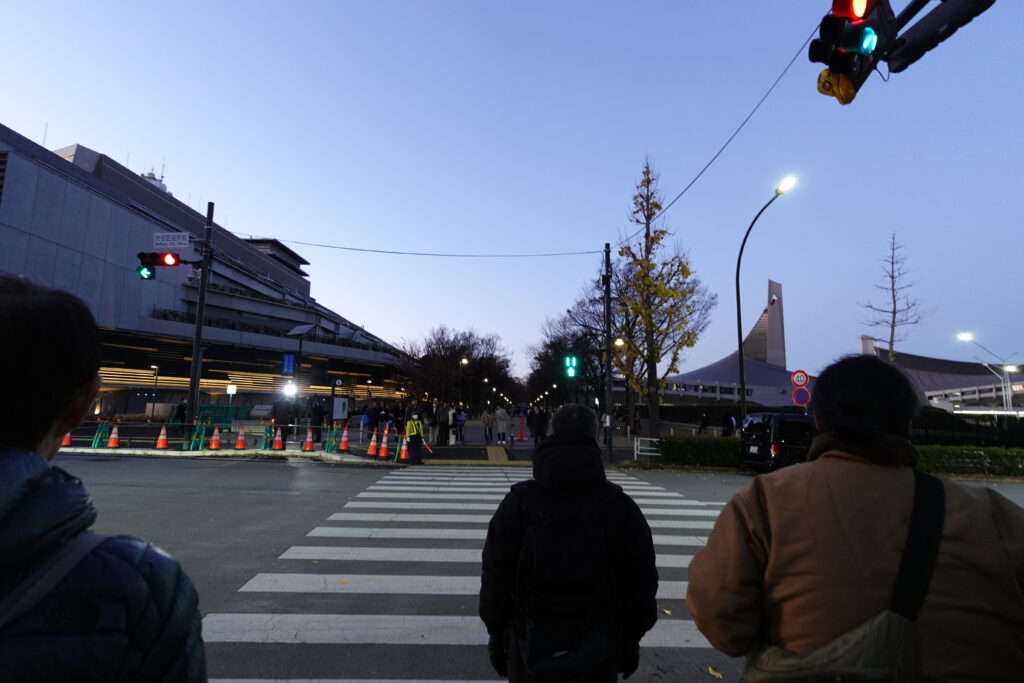 代々木公園前の横断歩道